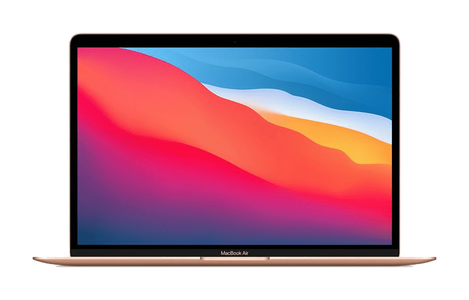 MacBook Air 13 inch (M1, 2020) — Goud (productillustratie)